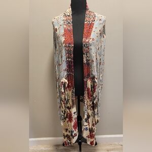 UMGEE Bohemian Floral Kimono Cardigan